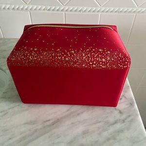 Red Large Train case Make up bag